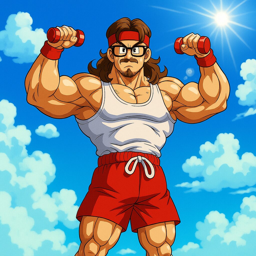 ドラゴンボール風ムキムキ男