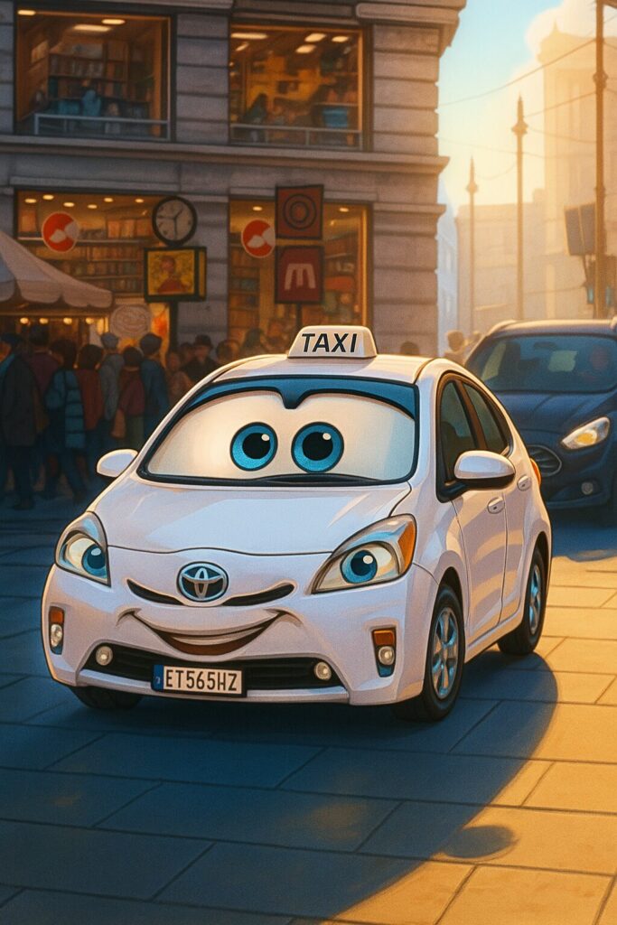 ディズニー風イラスト:日本車
